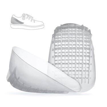 Tulis Heavy Duty Gel Heel Cups Cushion Insert for Shock Absorption Plantar Fasciitis Severs Disease and Heel Pain Relief Made in USA Regular 1 Pair