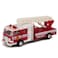 Master Toy Childrens Collectible DieCast Metal PullBack Action  Sound Fire Engine Truck with Ladder Red