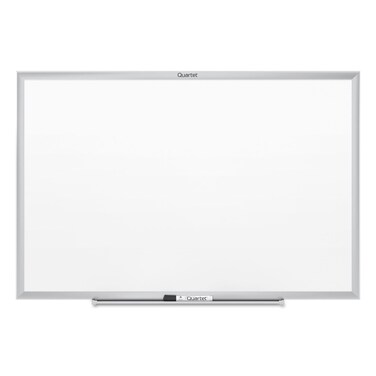 Quartet Whiteboard NonMagnetic Dry Erase White Board 2 x 15 Total Erase Silver Aluminum Frame S531