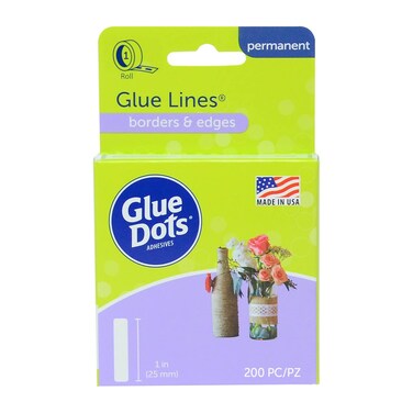 Glue Dots Glue Lines Permanent Glue Strips DoubleSided 1 1 Inch 200 Pieces DIY Craft Glue Tape Sticky Adhesive Glue Points Liquid Hot Glue Alternative Clear