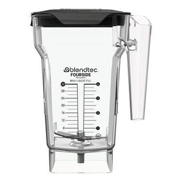 Blendtec 75 oz FourSide Commercial Jar  FourSided Replacement Blender Jar  Compatible with Most Blendtec Blenders  32 oz Blending Capacity  Clear