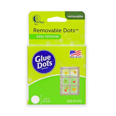 Glue Dots Removable Dots DoubleSided 12 5 Inch 200 Dots DIY Craft Glue Tape Sticky Adhesive Glue Points Liquid Hot Glue Alternative Clear