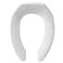 BEMIS 1955CT Commercial Heavy Duty Open Front Toilet Seat will Never Loosen  Reduce Callbacks ELONGATED Plastic White