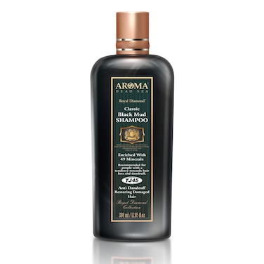 Aroma Dead Sea Black Mud Shampoo  Fights Dandruff Thinning Hair Weak Roots  Itchy Scalp Prevents Hair Loss  Encourages Growth Ideal for Damaged Hair 1285 floz