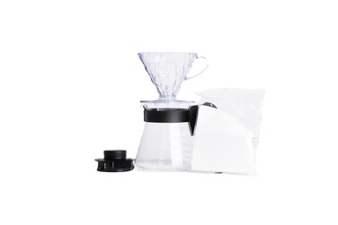 Hario V60 Pour Over Coffee Starter Set Size 02 Black
