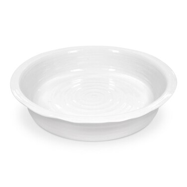 Portmeirion Sophie Conran White Round Pie Dish  105 Inch Pie Pan for Baking Quiche Pot Pies and Tarts  Made from Fine Porcelain  Dishwasher and Microwave Safe