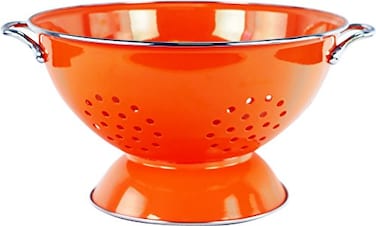 Calypso Basics by Reston Lloyd Powder Coated Enameled Colander 5 Quart Orange88500