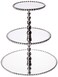 Mariposa Pearled 3Tiered Cupcake Server