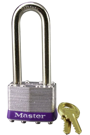Master Lock 1KALJ Outdoor Padlock with Key Silver 1LJ 1 Pack