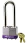 Master Lock 1KALJ Outdoor Padlock with Key Silver 1LJ 1 Pack