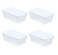 Sterilite Storage Box 135 X 83 X 48 6 Qt Clear  Pack of 4