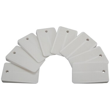 Plumb Pak PP83655 Keeney Toilet Leveling Shims MultiPurpose Design for Furniture Cabinets and Tables 8Pack White 8 Count