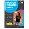 PPD Iron on Transfer Paper for Dark Fabric Compatible with Inkjet Printer 85 x 11 Printable T Shirt Heat Transfer Papers Machine Washable 20 Pack
