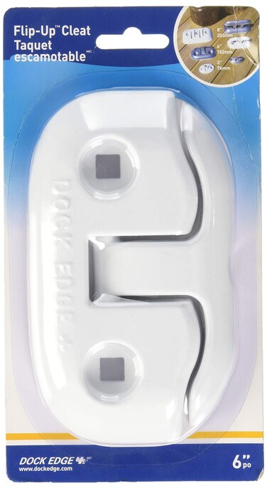 Dock Edge Flip Up Dock Cleat 8  White
