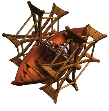 EduToys Leonardo Da Vinci Paddle Boat