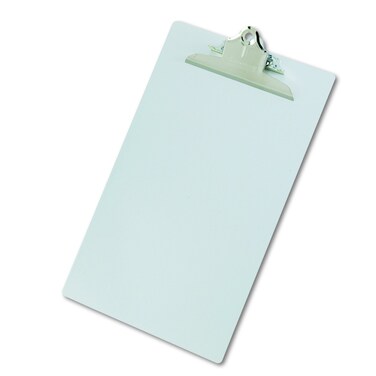 Saunders Silver Recycled Aluminum Clipboard with Chrome Clip  Legal Size Document Holder for Home Office and Business Use 22519 SAU22519