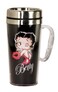Spoontiques  Insulated Travel Mug  Betty Boop Kiss Coffee Cup  Coffee Lovers Gift  Funny Coffee Mug  14 oz  Black 1 Count Pack of 1