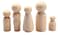 Hygloss Wood Peg Dolls  Craft Paintable Birchwood Doll People  Assorted Family 40 Pieces