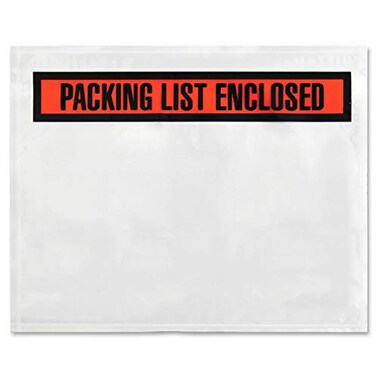 Sparco 41925 PackingInvoice Envelope 7Inch x55Inch  1000BX White