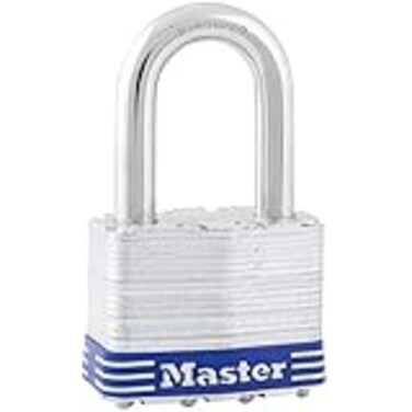 Master Lock 5DLF Outdoor Padlock with Key 1 Pack Silver