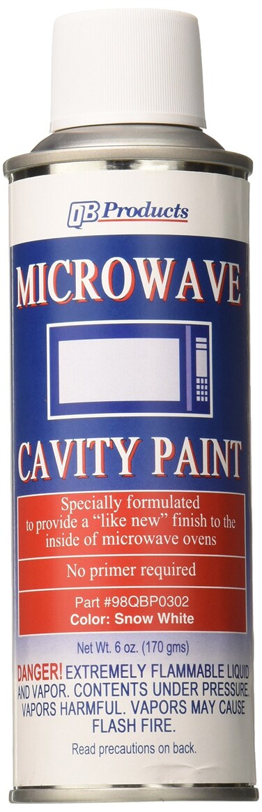 QB Products 98QBP0302 Microwave Cavity Spray Paint 6 oz Snow White