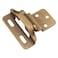 Hickory Hardware P61030FAB Self Closing SemiConcealed Hinge 14 Inch Overlay 38 Inch Inset  Easy Installation  170 Opening Angle Face Frame Cabinet Hardware Hinge  Antique Brass 1 Pair