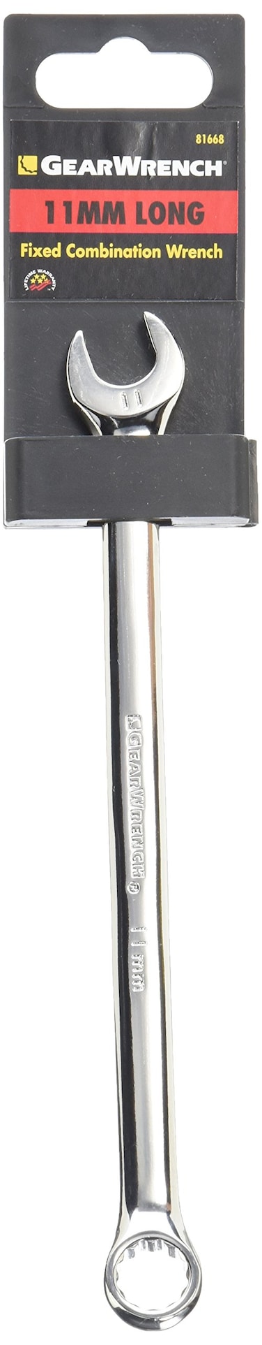 GEARWRENCH 11mm 12 Point Long Pattern Combination Wrench  81668 Chrome
