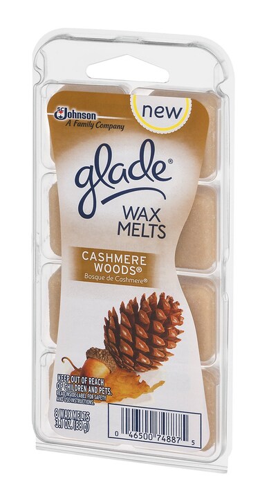 Glade Wax Melts Cashmere Woods 8 Ct