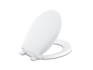KOHLER K46390 Cachet Round Toilet GripTight Bumpers QuietClose Seat Release Hinges QuickAttach Hardware White