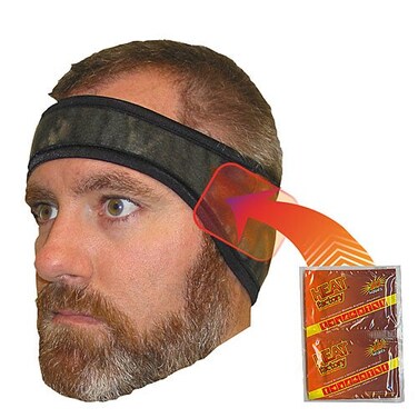 Heat Factory Fleece Ear Headband with Hand Heat Warmer Pockets Mossy Oak