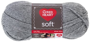 Red Heart Soft Yarn Light Gray Heather E7289440