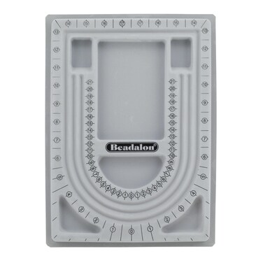 Beadalon 34 Inch U Shape Bead Board  Necklace Designing Tool Bead Tray with Flocked Surface Perfect Jewelry Making Supplies for Beading  Jewelry Making for Jewelry Designers