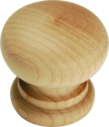 Hickory Hardware Natural Woodcraft Cabinet Knob P684UW 2 Pack Round 114Inch Unfinished Wood
