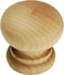 Hickory Hardware Natural Woodcraft Cabinet Knob P684UW 2 Pack Round 114Inch Unfinished Wood