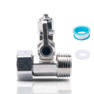 jiuwu RO Feed Water Adapter Ball Valve Service Tee Stop ValveMalefemale thread 1220 mm Water Tap RO Feed Ball Valve OD Tube1465 mm Faucet Tap Feed Reverse Osmosis for Water Purifier Tap