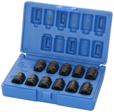 Grey Pneumatic 1211P 38 Drive 11Piece Pipe Plug Socket Set