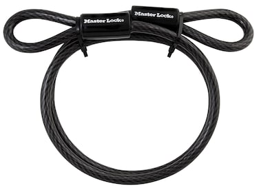 Master Lock Cable Steel Cable With Looped Ends 4 ft Long 85DPF Black