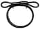 Master Lock Cable Steel Cable With Looped Ends 4 ft Long 85DPF Black