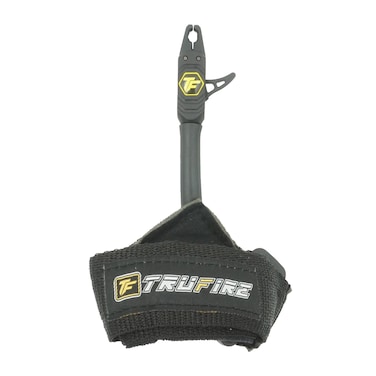 TruFire Patriot Archery Compound Bow Release  Adjustable Black Wrist Strap
