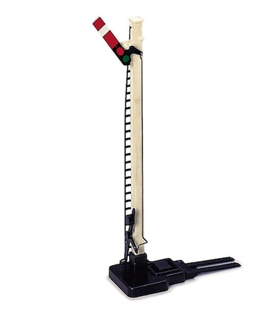 Hornby Single Home Signal Display OO Scale Model Train Track Accessory R171 Small White  Red