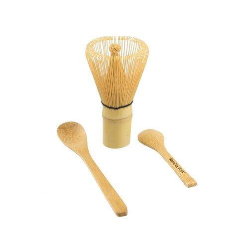 Matcha Whisk Set  Chasen Green Tea Whisk Small ScoopTea Spoon by BambooMN