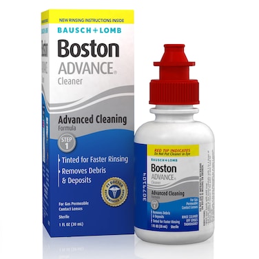 Boston Advance Contact Lens Solution by Bausch Lomb for Gas Permeable Contact Lenses 1 Fl Oz Packaging May Vary