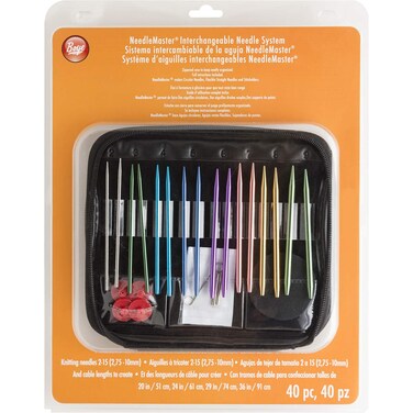 Boye Needlemaster 40Piece Interchangeable Aluminum Knitting Set