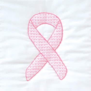 Jack Dempsey Stamped White Quilt Blocks 9X9 12Pkg Ribbon