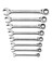 GEARWRENCH 8 Pc 12 Point Open End Ratcheting Combination SAE Wrench Set  85599