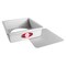 Fat Daddios PSQCC993 Removable Bottom Square Cake Pan 9 x 9 x 3 Inch Silver
