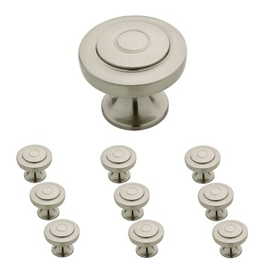 Franklin Brass Cabinet Knob Brushed Nickel 114 in 32mm Drawer Knob 10 Pack P29526KSNB
