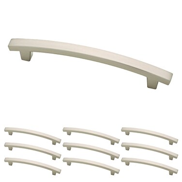 Franklin Brass P29616KSNB Pierce Kitchen or Furniture Cabinet Hardware Drawer Handle Pull 5116 128mm Satin Nickel 10 Count