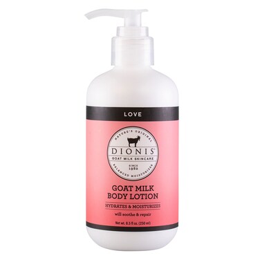 Dionis Goat Milk Hydrating Skincare Cream Rich  Creamy Daily Moisturizing Love Scented Body Lotion For Dry Skin Made in the USA CrueltyFree  ParabenFree 85 oz Bottle