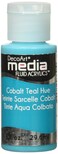 Deco Art Media Fluid Acrylic Paint 1oz Cobalt Teal Series 5